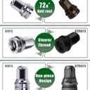 32Pcs Ford F250 F350 Lug Nuts Replacement - M14x1.5 21mm Hex Chrome One-Piece Design, Fits OEM(Stock) Wheel Nuts | OEM No. HCPZ-1012-A & HCPZ-1012-B