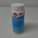 HTH 42049 Pool Care 1" Chlorine Tabs, Swimming Pool Sanitizer with Added Clarifier - Eliminates Bacteria & Algae, Makes Water Clean & Crystal Clear, Sanitizes & Protects - Slow Dissolving, 1.5 lbs