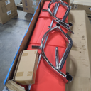 Wonline 3 Seat Waiting Room Chair with Armrest PU Leather Office Furniture, Office Guest Seating Lobby Conference Reception Chairs for Airport Clinic Hospital Bank Salon Barber(Red&Black)