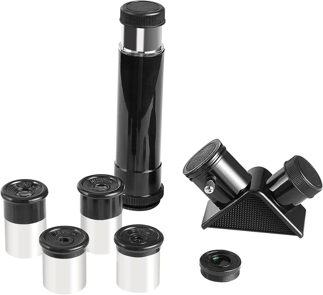 0.965Inch Telescope Accessory Kit for 0.965 Telescope - Comes with Four Eyepieces 4mm/6mm/12.5mm/ 20mm , one Diagonal, a 3X Barlow Lens