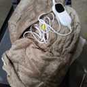 Homemate Electric Heated Blanket Twin Size , 62"x84" Heating Bed Blankets with 10 Heating Levels 8 Hours Auto Off Fast Heating Over-Heated Protection Ultra Soft Warm Flannel ETL Certified, Beige