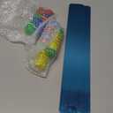 6 Pcs 15" x 2" Magnetic Display Board Souvenir Bulletin Board Strip Set with 48 Pcs Colorful Magnet for Office Home Wall Display Notes, Photos(Silver)