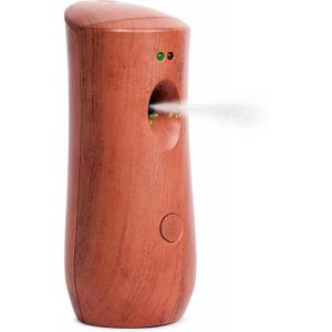 Automatic Air Freshener Spray Dispenser: Automatic Spray Dispenser with Elegant Wood Design for Commercial or Home Use (1-Pack), Battery Powered Free Standing or Wall Air freshener, Three Time Release