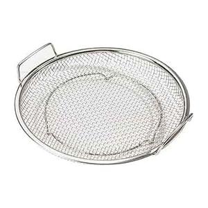 1pc Stainless Steel Fine Mesh Oil Filter Tray - Round Kitchen Strainer Basket for Frying, Grilling & Draining Oil from Fried Foods, Polished Metal Design