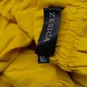 ZESICA Women's 2024 Boho Sexy Off Shoulder Long Sleeve Smocked High Waist Side Split Flowy A Line Tiered Long Maxi Dress, Yellow, X-Large