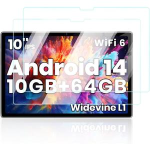 Screen Protector for Tuotatop X13 Android 14 Tablet 10 Inch 2024 New, Anti-Scratch 9H Hardness Touch Sensitive 2.5D Rounded Edges Bubble Free Easy to Install, 2 Pack.