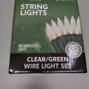 Joiedomi Clear Christmas String Lights Indoor,200(2x100) Mini White Fairy Light,42.8 FT Lighting Decor for Patio Dorm Classroom Bedroom Holiday Wedding Party Garland Birthday Festival,Green Wire