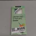 Senneny Set of 6 Silicone Drinking Straws for 30oz and 20oz - Reusable Silicone Straws BPA Free Extra Long with Cleaning Brushes- 6 Bent- 6mm diameter (Blue, Gray, White, Pink, Teal, Purple)