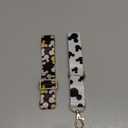 Obavioy 2Pcs Mouse Ear Holder for Backpack Bag Headband Holder Lanyard Strap Keychain Trip Accessories Hanging Decor (White & Black)