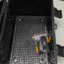 Junction Box, Hinged Black Cover IP67 Waterproof ABS Project Box with Mounting Plate Electrical Box Enclosure with Wall Bracket 11.8 x 7.9 x 6.7inch(300x200x170mm)