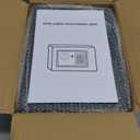 Safety Box, 1.0 Cu Ft Stack on Safe, Cash Safe with Key and Digital Keypad, Safes for Home Use Fire and Water Proof, Security Box with Removable Shelf, Safes for Hotel, Dorm and Business