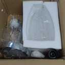 HDDFL Brushed Nickel Bathroom Light Fixture Bathroom Vanity Lighting 1 Light Modern Glass Wall Scone for Bedroom Bath Living Room Hallway