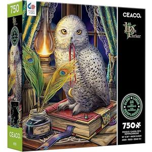 Ceaco - Glow in the Dark - Lisa Parker - Guardian of Spells Glow - 750 Piece Puzzle