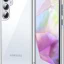 JETech Case for Samsung Galaxy A35 5G, Non-Yellowing Shockproof Bumper Protective Phone Cover, Anti-Scratch Hard PC Back (Clear)