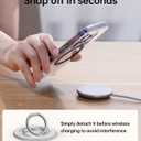 SYNCWIRE Magnetic Phone Ring Holder for MagSafe, 360 Rotation Cell Phone Grip Stand Finger Ring Kickstand Two-Sided Magnet Compatible with iPhone 17 Pro Max 16 15 14 13 12 MagSafe Accessories