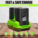 60V 5.0Ah Replacement for Greenworks Pro 60V Battery LB60A03 LB60A02 LB60A00, Compatible with 75+ Greenworks 60Volt Cordless Power Tool