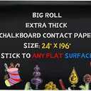 Oxdigi Black Chalkboard Contact Paper/24 x 196 inches/Large Chalk Board Roll Peel & Stick/Self Adhesive Wallpaper Blackboard Wall Decal Sticker Removable/Kids’ Black Chalkboard/extra thick 0.3mm / CPP