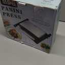 YASHE Panini Grill Press, 1200 W Sandwich Maker, Panini Maker with Non-Stick Coated Cast Aluminum Plates, Fits 2 Slices of Bread, 180-Degree Opening, Easy to Clean,Versatile Use