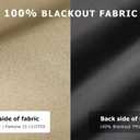 LazBlinds 100% Blackout Roller Shades, No Tools No Drill Cordless Blinds for Windows, Thermal Insulated UV Protection Privacy Window Shades for Bedroom (36''W x 72''H, Beige)