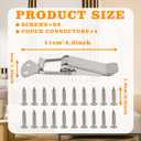 4 Pcs Sectional Couch Connectors, Metal Couch Connectors to Make Sectional Stay, Couch Clips for Sectionals Hold in Place, Furniture Connectors