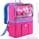 Tonies Backpack Carrying Case | Travel Storage Bag for Tonie box 2, Charger, Headphone (Rosy/Pink)