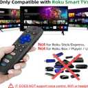 (Pack of 2) Replacement for Roku TV Remote Control, Compatible with TCL Roku/Hisense Roku/Onn Roku/Roku Built-in Smart TVs. (Not Compatible with Roku Sticks or Box)