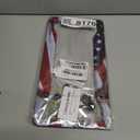 American Flag License Plate Frame Holder - 2 Pack Universal Aluminum Matte Stripe US Flag Gloss Patriotic Car Plate Frame Covers with Free Screws Fasteners Caps