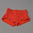 Tempt Me Women's Swim Shorts High Waisted Swimsuit Shorts Adjustable Ruched Side Boyshorts Tummy Control Bathing Suit Bottom (Small, Orange)