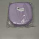 Case for Apple Airpods Max Headphones, Travel Portable Headphone Hard Case Cover Bag, Mesh Pouch with Zipper for Charger and Accessories (Purple)