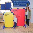 Children's Factory Replacement PlayPanel, Kids Room Divider Panel, Classroom Dividers, Free-Standing Partition for Daycare or Preschool, Cantilever Feet Not Included, Blue, Big Screen