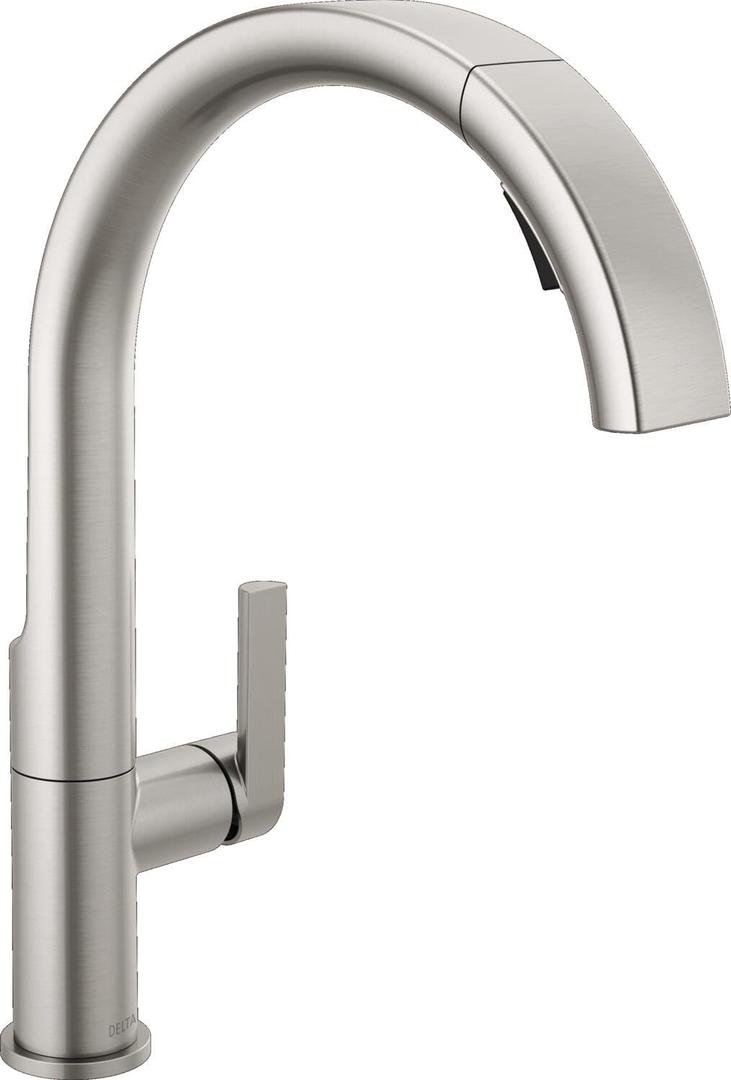 Delta 19824LF-SP Keele Kitchen Faucet, Standard, SpotShield Stainless