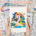 Linbsunne Paint Markers for Book Drawing, Coloring Illustrations, Ceramics, Card making, Note taking Planner,Set of 24 colors
