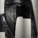 iTouchless SensorCan 50 Liter / 13 Gallon Kitchen Trash Can with Wheels & Odor Filter  Mobile Motion Sensor Stainless Steel Garbage Bin for Home, Office, Garage, Slim Oval Shape Large Capacity Design (Light Silver, Solid Black 13 Gal / Battery-AC Optional)