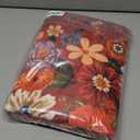 Floral Rug for Entryway, 2x3 Washable Kitchen Mat Ultra-Thin Soft, Non-Slip Indoor Door Carpet Stain Resistant Boho Small Low-Pile Throw for Bathroom Bedroom (2 x 3, Red Garden)