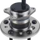 KUSATEC 512207 Rear Right Wheel Bearing and Hub Assembly Compatible with Lexus ES300 2002-2012, Toyota Avalon 2005-2012, Camry 2002-2011, Highlander 2001-2003, Solara 2004-2008, 5 Lug Bolts w/ABS