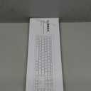 Wireless Keyboard and Mouse Combo - Full Size Slim Thin Wireless Keyboard Mouse with Numeric Keypad 2.4G Stable Connection Adjustable DPI - Rose Gold & White