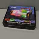 Nilight Truck Bed Light Strip RGB-IC LED Bar for Pickup Multi Dream Color DIY Music Synchronous with APP and RF Remote Control 3PCS 60 inch Cargo Lighting