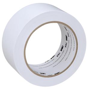 3M Vinyl Tape 764, General Purpose, 2 in x 36 yd, White, 1 Roll, Light Traffic Floor Marking Tape, Social Distancing, Color Coding, Safety, Bundling