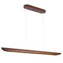 71" Wood Linear Pendant Light, Dimmable Kitchen Island Lighting with Remote, 40W LED Island Lights for Kitchen, Adjustable Linear Chandelier for Dinning Room Light Fixture, Bar, Pool Table Light