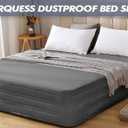 Marquess Quilted Bed Skirt, King Size, 14 Inch Drop, Dust Ruffle, Soft & Wrinkle-Free, Elegant Tailored Bedding, King