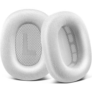 Ear Cushions Replacement for AirPods Max - Upgraded Ear Cups for Apple Headphones - GVOEARS Ear Pads Cover with Protein Leather Memory Foam (Light Gray)
