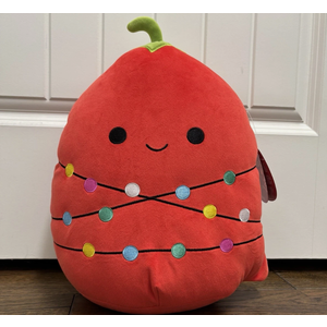 Squishmallow Christo the Chili Pepper Plush Stuffed 13 inch Christmas Lights