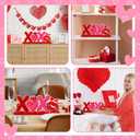 2 x MiniInflat Valentine's Day Table Metal Sign Valentines Tabletop Centerpiece Be Mine Gnome Heart Decor Red Pink Valentine Tiered Tray Decor for Home Office Mantel Shelf Desk Galentines Gifts