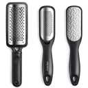 Foot File Callus Remover,Colossal Foot Rasp and Professional Foot Scrubber Pedicure Kit to Remove Hard Skin for Wet and Dry Feet,Surgical Grade Stainless Steel File (Black and Silvery)