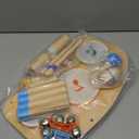 WINGYZ 11-in-1 Kids Drum Set  Montessori Baby Musical Toys & Wooden Musical Instruments for Toddlers 1-3, Music Table with Bongo Drums, Cymbals, Maracas & Wrist Bells for Early Rhythm Play