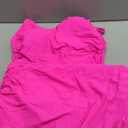 B2prity Tankini Swimsuit for Women Slimming Tummy Control Two Piece Bathing Suit Drawstring Swimwear Tank Top with Skirt (Large, Hot Pink)