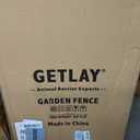 Getlay Dog Playpen 48 inch(H) 8 Panels Total 17.7 Ft(L) Dog Fence Outdoor for Yard. Wide Door Low ThresholdMetal Dog Pen Heavy Duty Pet Puppy Exercise Pen for Rv Camping Garden Yard