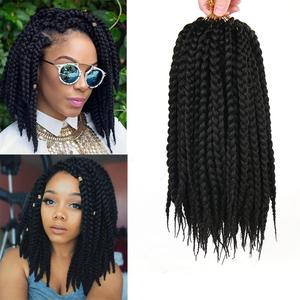 7 Packs Crochet Box Braids Pre Looped Box Braid Goddess Box Braids Crochet Hair Extensions Straight Crochet Hair For Black Women Crotchet Braid Hair Bundle (14 InchPack of 7, 1B#)