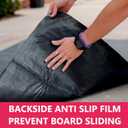 2 Cornhole Mats Prevent Cornhole Board from Slipping, Pitch Pad Keep Tossing Bags Clean and Secure Footing, Gray, 51inch x72 inch (2 Mats)