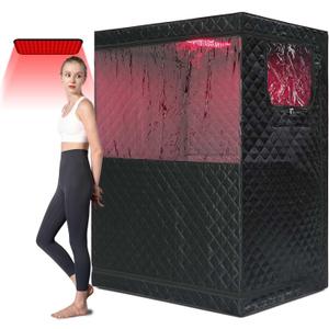 Smartmak 1–2 Person Portable Steam Sauna Tent with 660nm Red Light